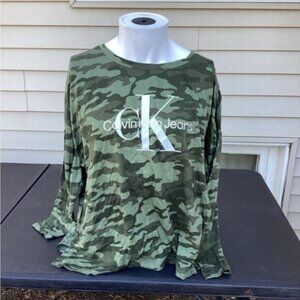 Blokecore gorpcore nostalgia earthy artisanal CALVIN KLEIN Woman’s Shirt Top1xl